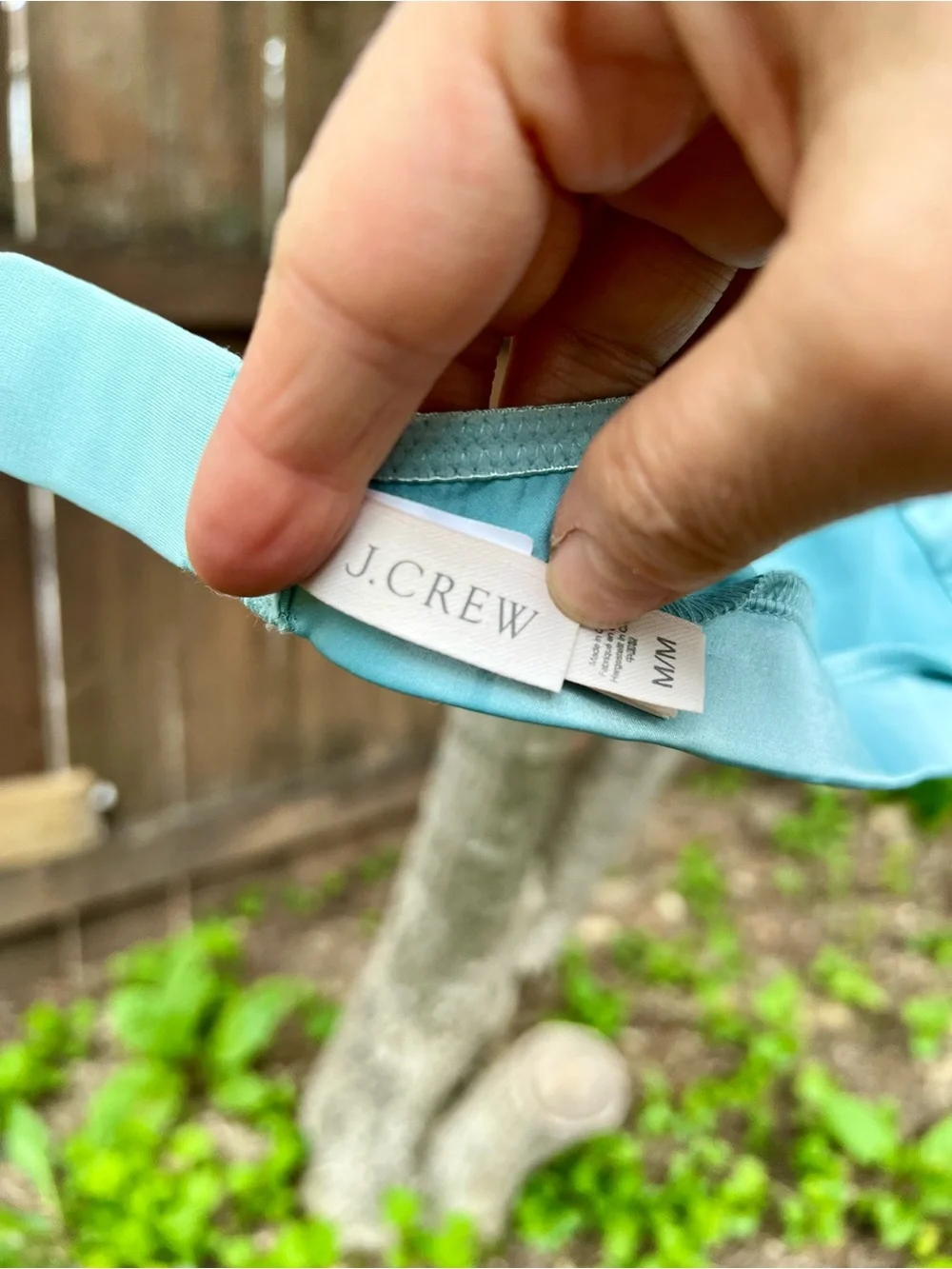 J Crew Teal Green Satin Soft Bra Bralette 3-hook/eye M C/D
